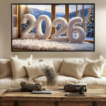 2026 Impresión de Lodge Acogedor | Arte para Samsu