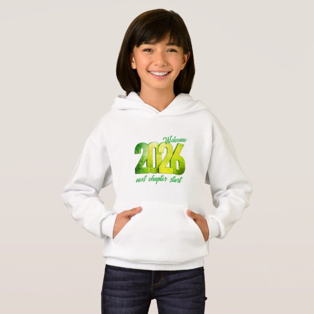 2026 NEW YEAR KIDS PULLOVER HOODIE (Anverso completo)