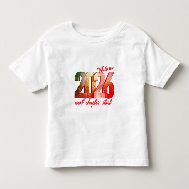 2026 NEW YEAR TODDLER FINE JERSEY T-SHIRT (Anverso)