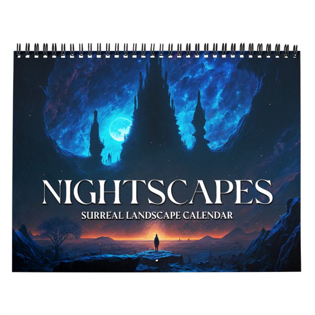 2026 Nightscapes 1 Calendario Surreal de Arte Pais (Tapa)
