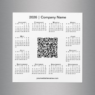 2026 Personalizado de calendario Empresa Código QR