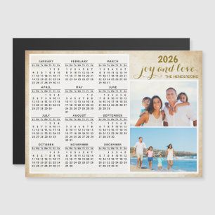 2026 Personalizado del imán del calendario