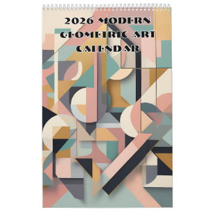 2026 Poster del calendario de arte geométrico mode