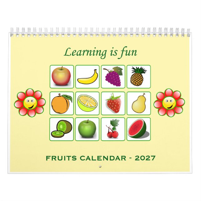 2027 - Calendario para niños (Frutas) (Tapa)