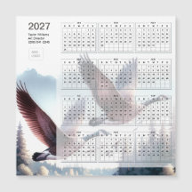 2027 Canadian Geese Business Logo Calendar Card 