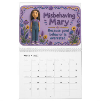 2027 María del Calendario Traviesa
