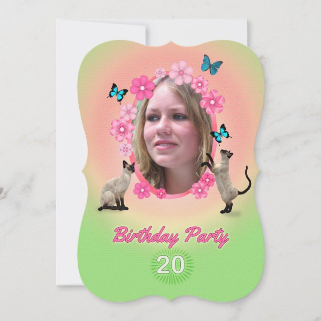 20.ª invitación a la fiesta de cumpleaños (Anverso)