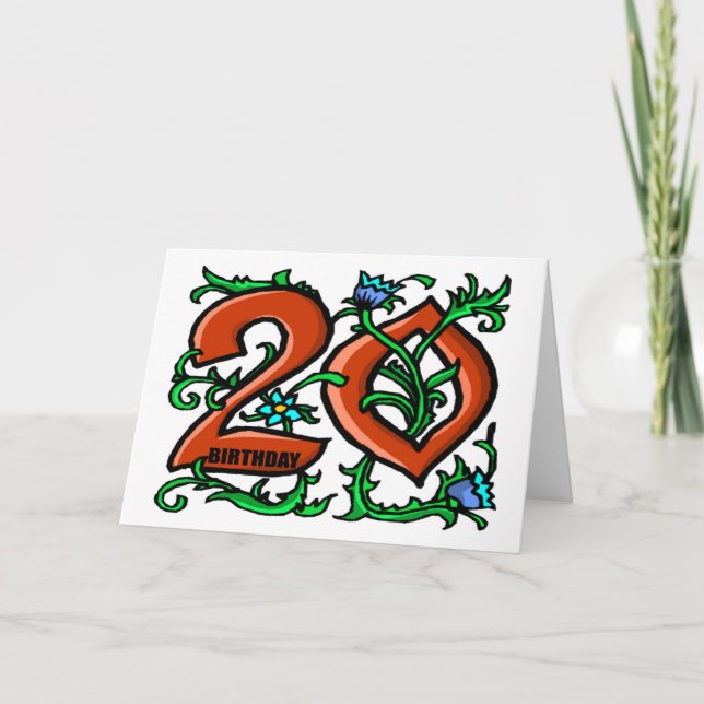 20.ª tarjeta de cumpleaños (Anverso)