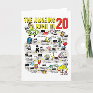 20.ª Tarjeta de cumpleaños para niños o Chicas