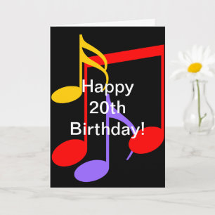 20.ª tarjeta de felicitación doblada para notas de