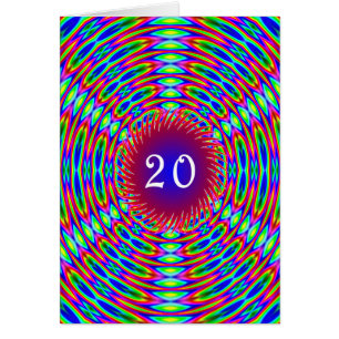 20.º Cumpleaños Resumen Trippy Swirls