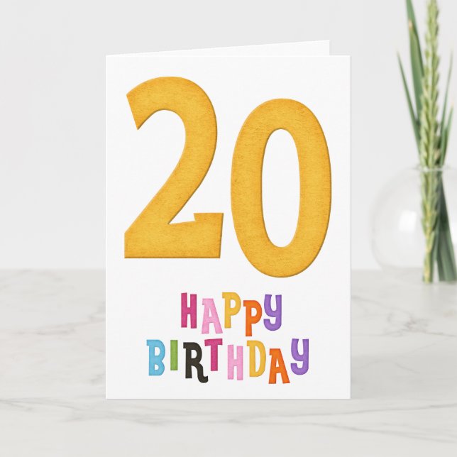 20.º diseño de tarjetas de felicitación de cumplea (Anverso)