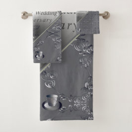 20.º juego de toallas de baño para el aniversario