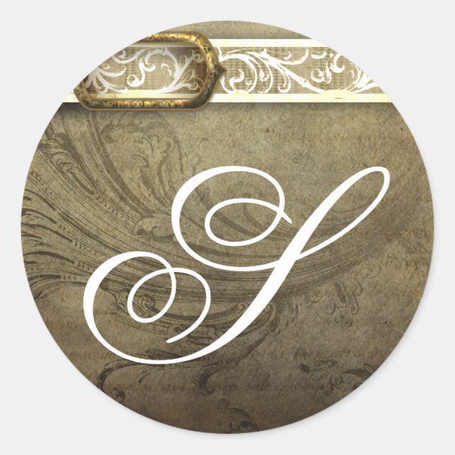 20 - 1,5 Navidades de monograma de Sello para sobr (Anverso)