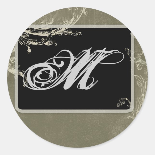 20 - 1,5 Navidades de monograma de Sello para sobr (Anverso)