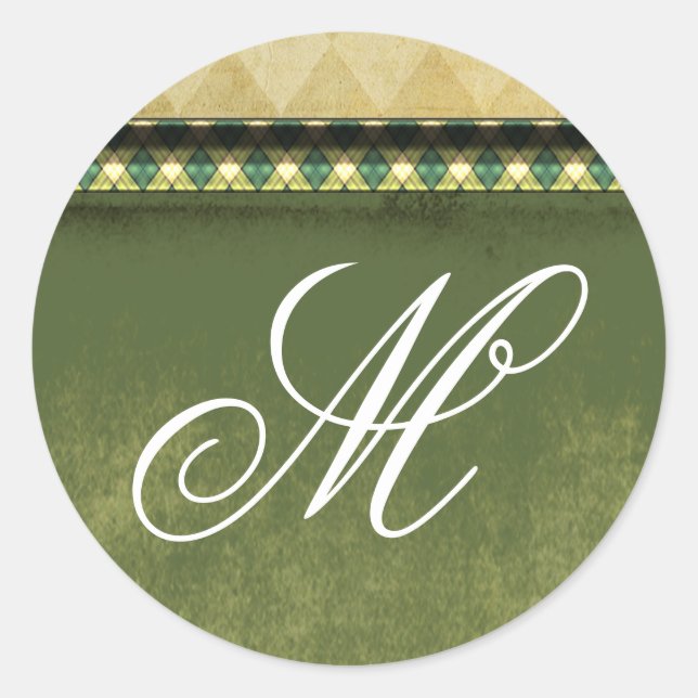 20 - 1,5 Navidades de monograma de Sello para sobr (Anverso)