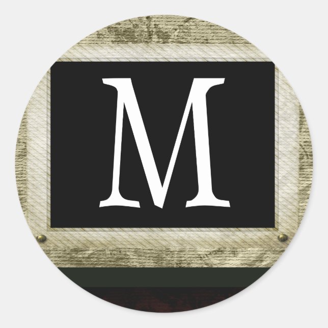 20 - 1,5 Navidades de monograma de Sello para sobr (Anverso)