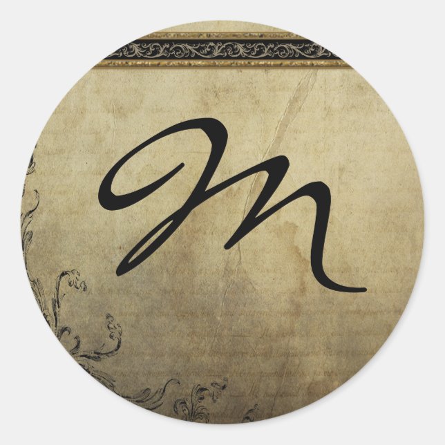 20 - 1,5 Navidades de monograma de Sello para sobr (Anverso)