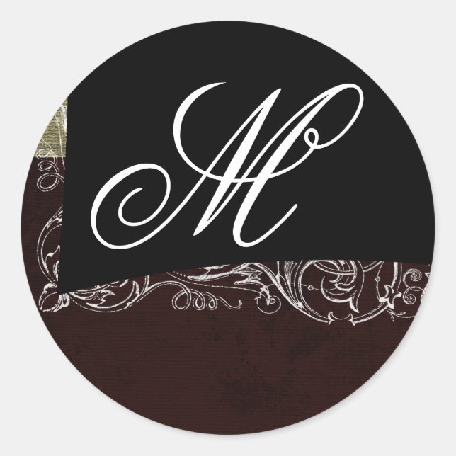 20 - 1,5 Navidades de monograma de Sello para sobr (Anverso)