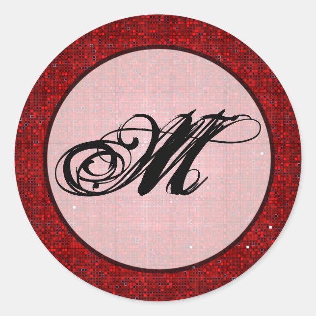 20 - 1,5 Navidades de monograma de Sello para sobr (Anverso)