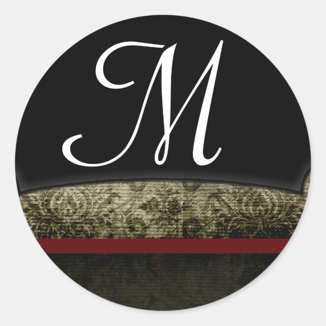 20 - 1,5 Navidades de monograma de Sello para sobr (Anverso)