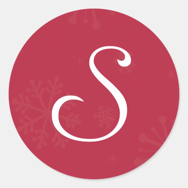 20 - 1,5 Navidades de monograma de Sello para sobr (Anverso)