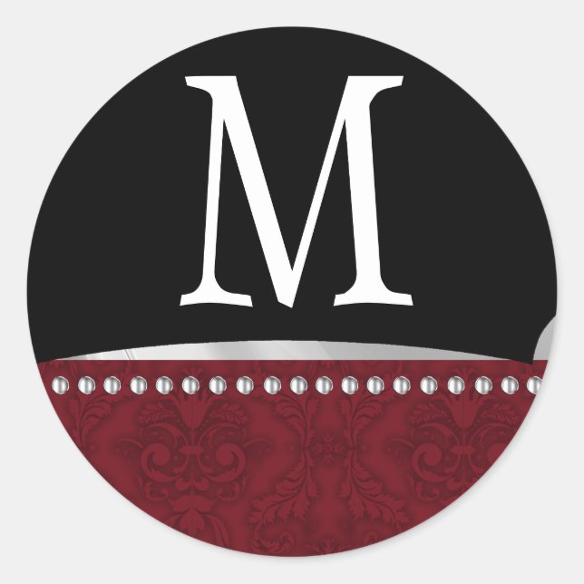 20 - 1,5 Navidades de monograma de Sello para sobr (Anverso)