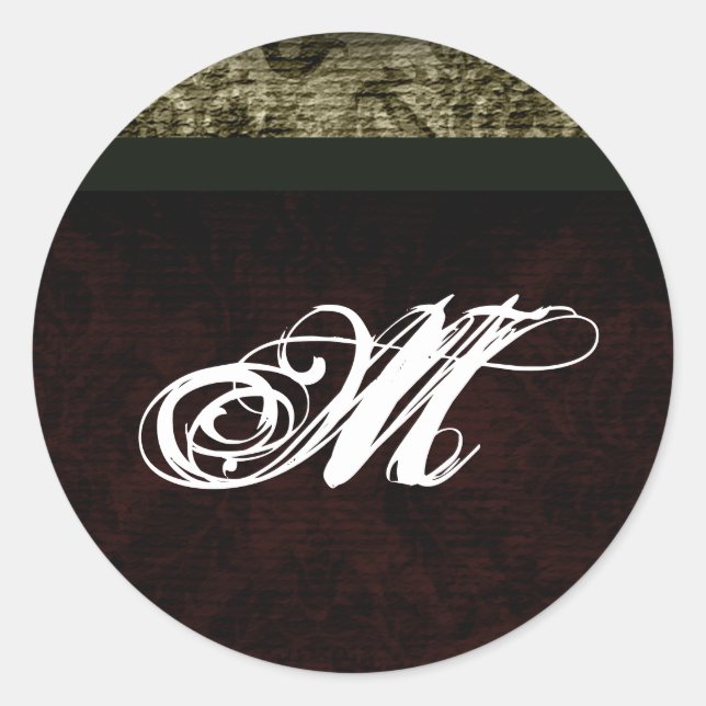 20 - 1,5 Navidades de monograma de Sello para sobr (Anverso)