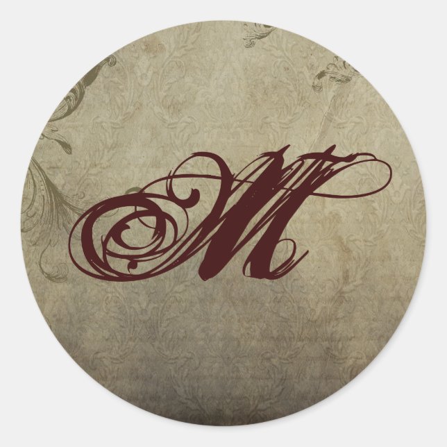 20 - 1,5 Navidades de monograma de Sello para sobr (Anverso)