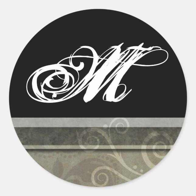 20 - 1,5 Navidades de monograma de Sello para sobr (Anverso)