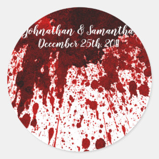20 - 1.5" Pegatinas favoritos Splatter Vampiro vam