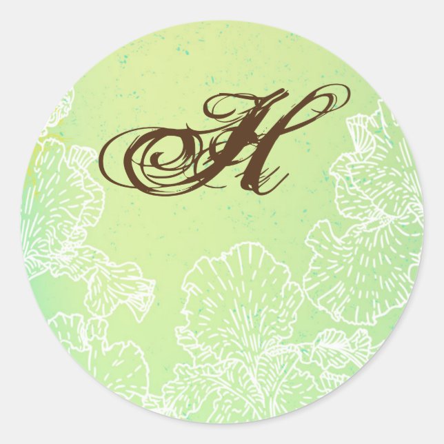 20 - 1.5 Primavera Sello para sobres Flor Hibiscus (Anverso)