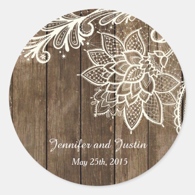 20 - 1.5 pulgadas Sello para sobres Rústico Madera (Anverso)