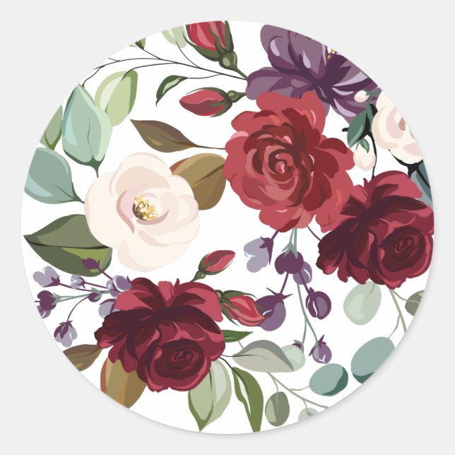 20 - 1.5 Rosas de Sello para sobres en blanco con  (Anverso)