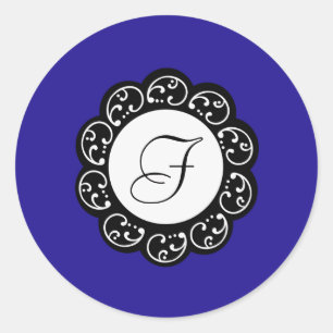 20 - 1.5 Sello para sobres Azul y Blanco