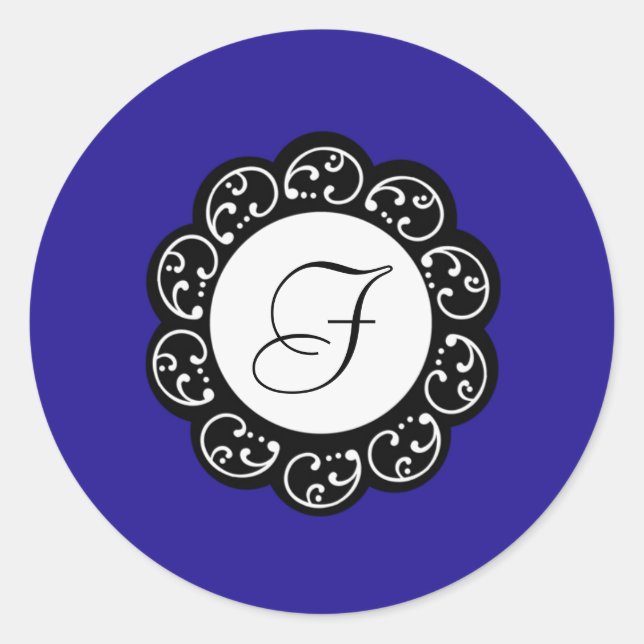 20 - 1.5 Sello para sobres Azul y Blanco (Anverso)