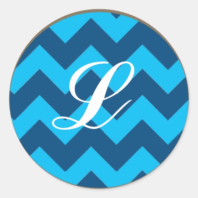 20 - 1.5 Sello para sobres Blues Chevron (Anverso)