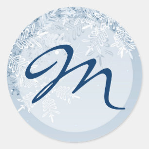 20 - 1.5 Sello para sobres Crystal Snowflakes Wint