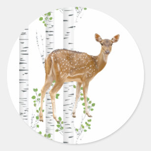 20 - 1.5 Sello para sobres Deer Doe Buck Woodland 