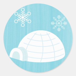 20 - 1.5" Sello para sobres Icy Igloo Baby Blue