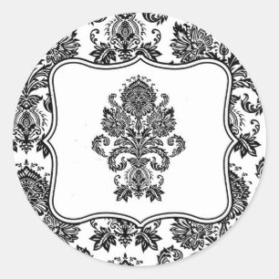 20 - 1.5 Sello para sobres Lazo negro de Damasco B