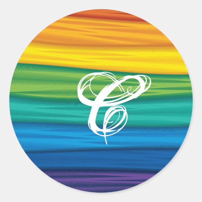 20 - 1.5 Sello para sobres lgbtq bandera arco iris (Anverso)