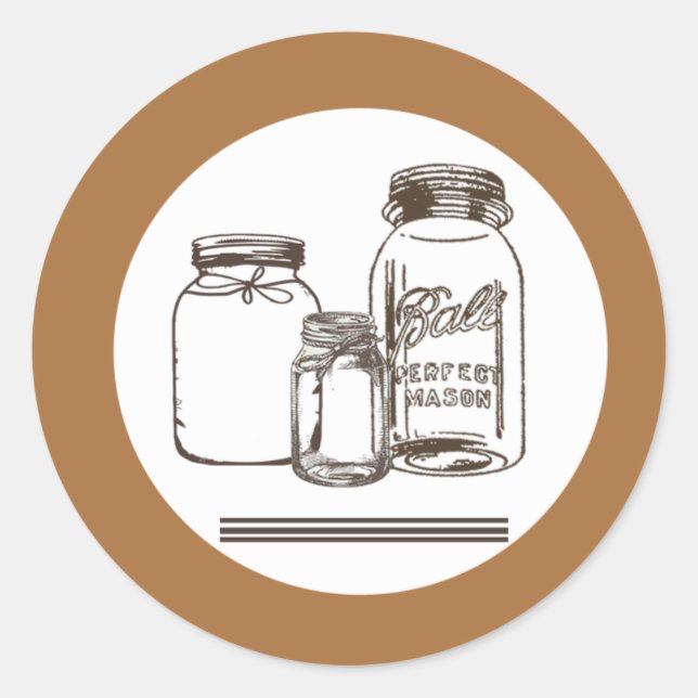 20 - 1.5 Sello para sobres Mason Jar Country Rusti (Anverso)