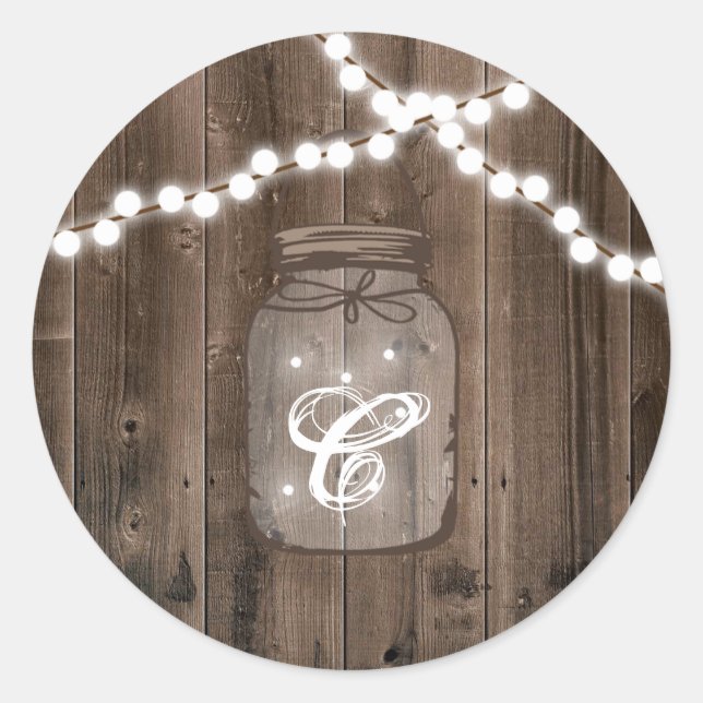 20 - 1.5 Sello para sobres Mason Jar String Lights (Anverso)