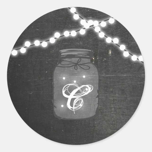 20 - 1.5 Sello para sobres Mason Jar String Lights (Anverso)