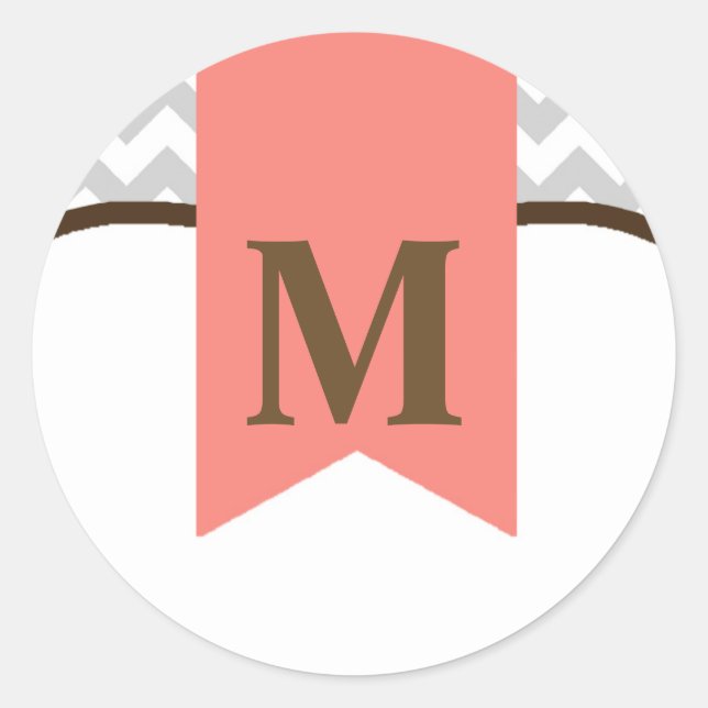 20 - 1.5 Sello para sobres Modern Chevron Stripe C (Anverso)