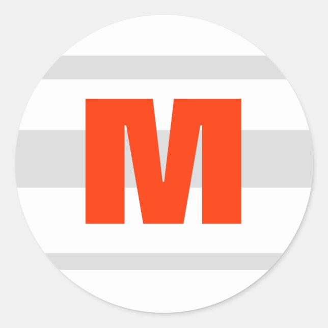 20 - 1,5 Sello para sobres Naranja moderno de la b (Anverso)