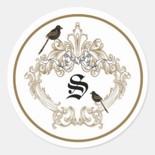 20 - 1.5 Sello para sobres Pájaros de amor formale