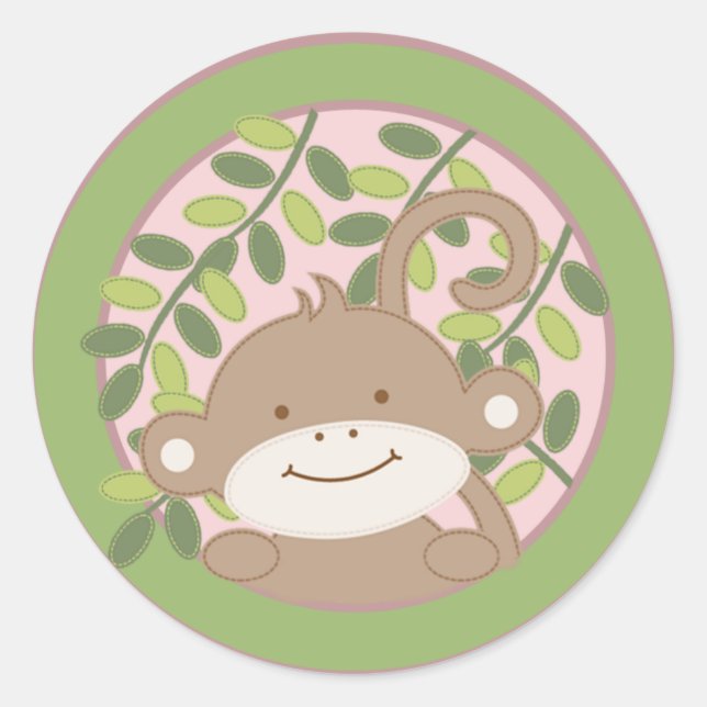 20 - 1.5" Sello para sobres Salta al mono de la ju (Anverso)