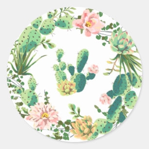 20 - 1.5 Sellos para sobres Bohemias Cactus Succul